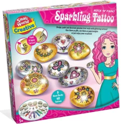 Small World Toys Rock 'N' Paint Sparkling Tattoo Kit