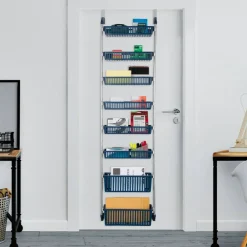 Smart Design 8-Tier Over-The-Door Hanging Pantry Organizer - Navy