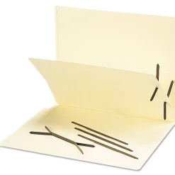 Smead One-Piece 2-Prong Fasteners for Smead Pre-Slit Folder Dividers - Brown (100/Box)