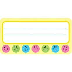 Smile Nametags, 1-5/8" x 3-1/4" , Pack of 36