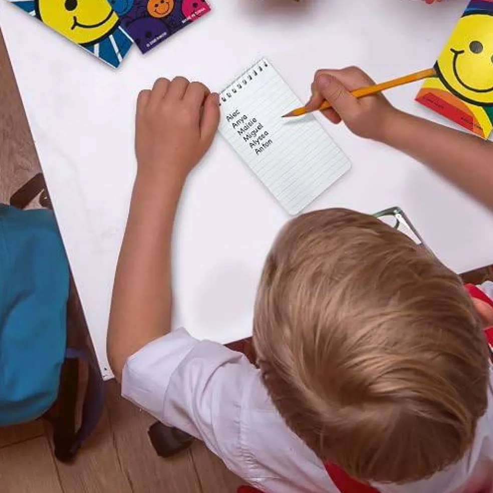 Smiley Face Mini Notepads, Assorted Designs, Classroom Rewards & Party Favors, 12 Packs