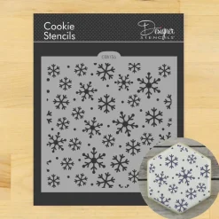 Snowflakes Cookie & Craft Stencil | CM036 by Designer Stencils |
