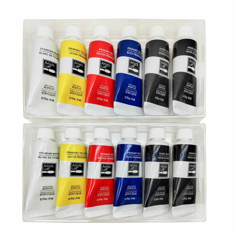 Soft Body & Heavy Body Acrylic Paint Set by Artist's Loft®