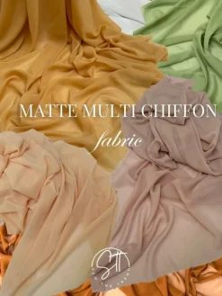 Soft Matte Chiffon Fabric by the Yard, 58