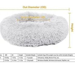 Soft Warm Puppy Cat Bed Dog Cozy Nest for S/M Dog