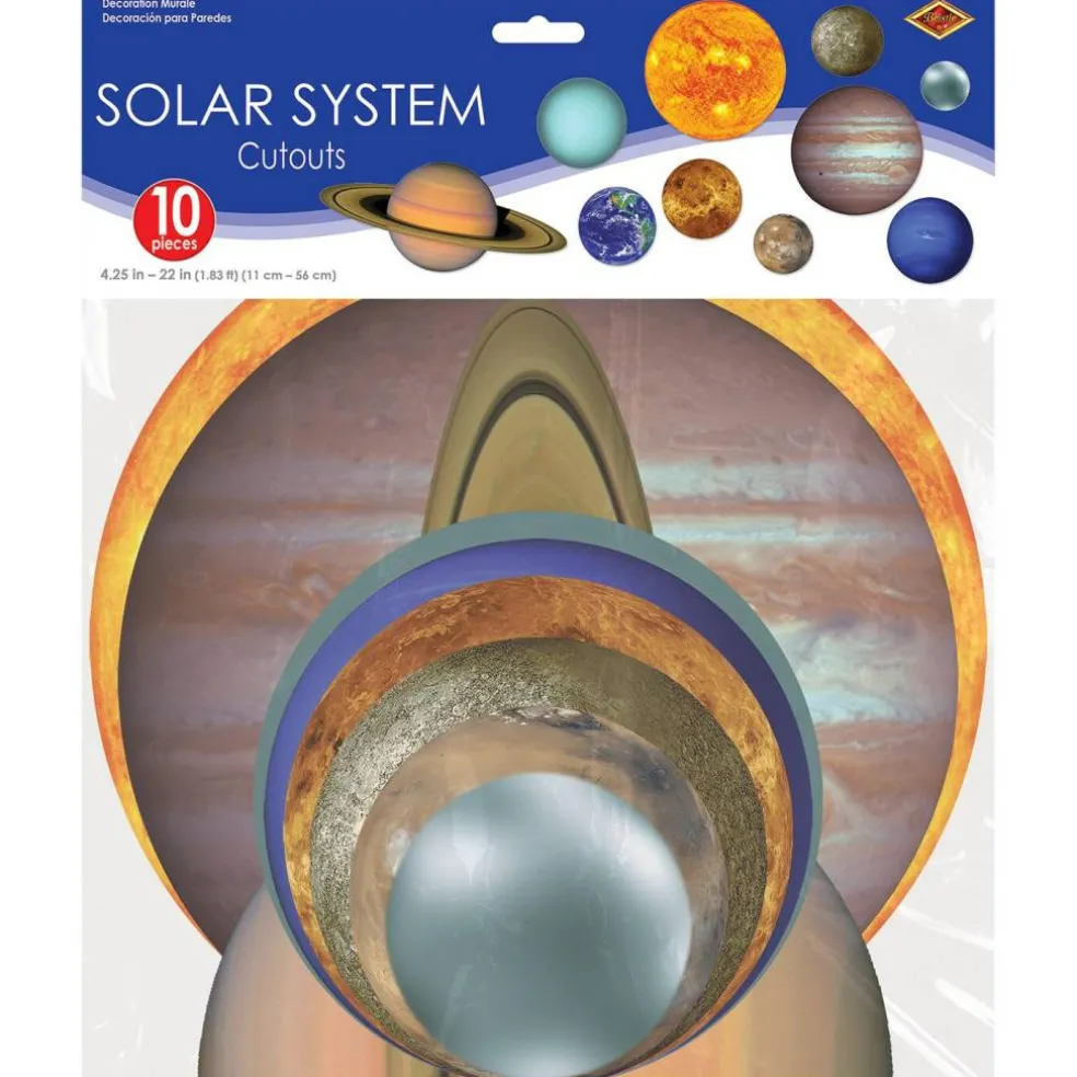Solar System Party Cutouts 10/Pkg