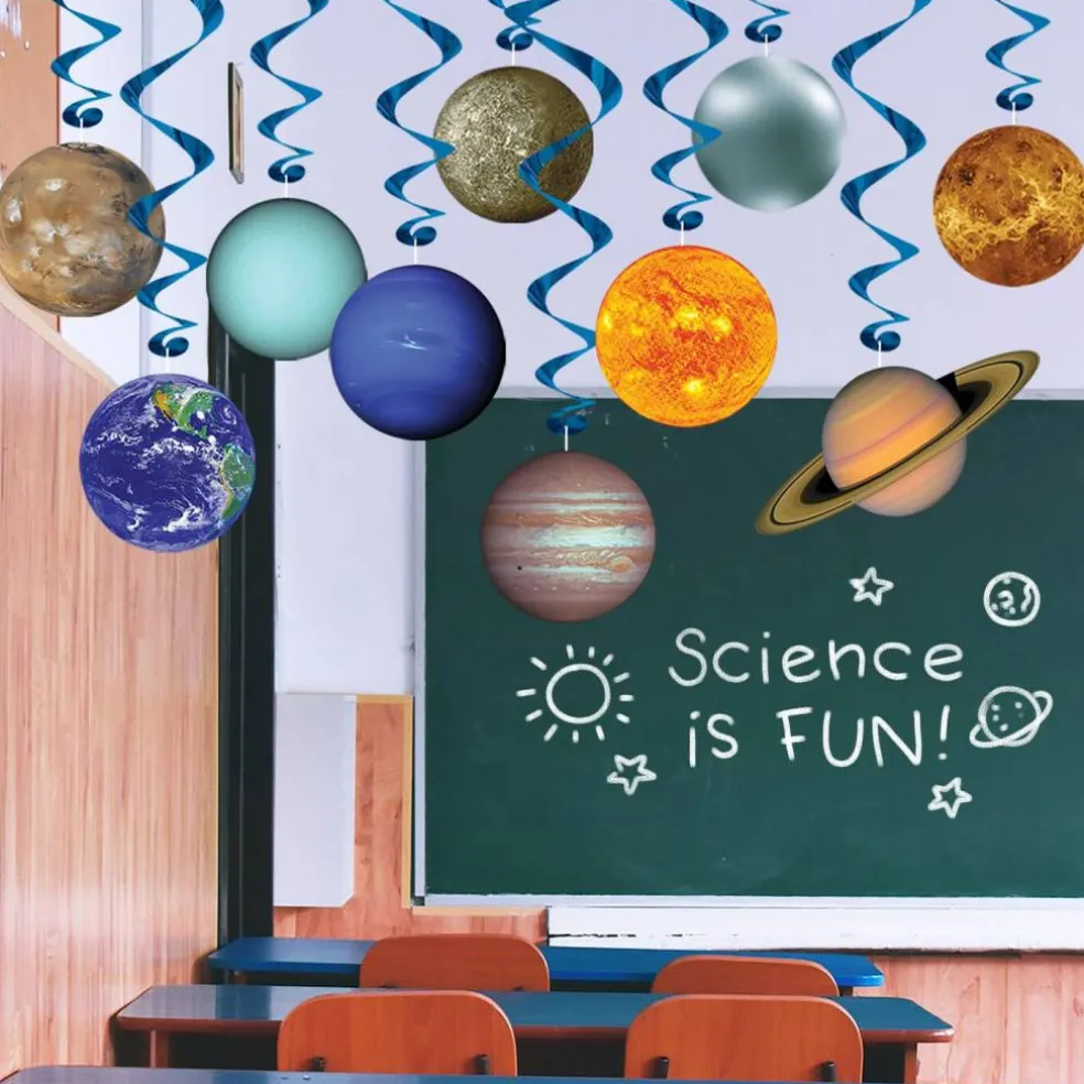 Solar System Party Whirls 10/Pkg
