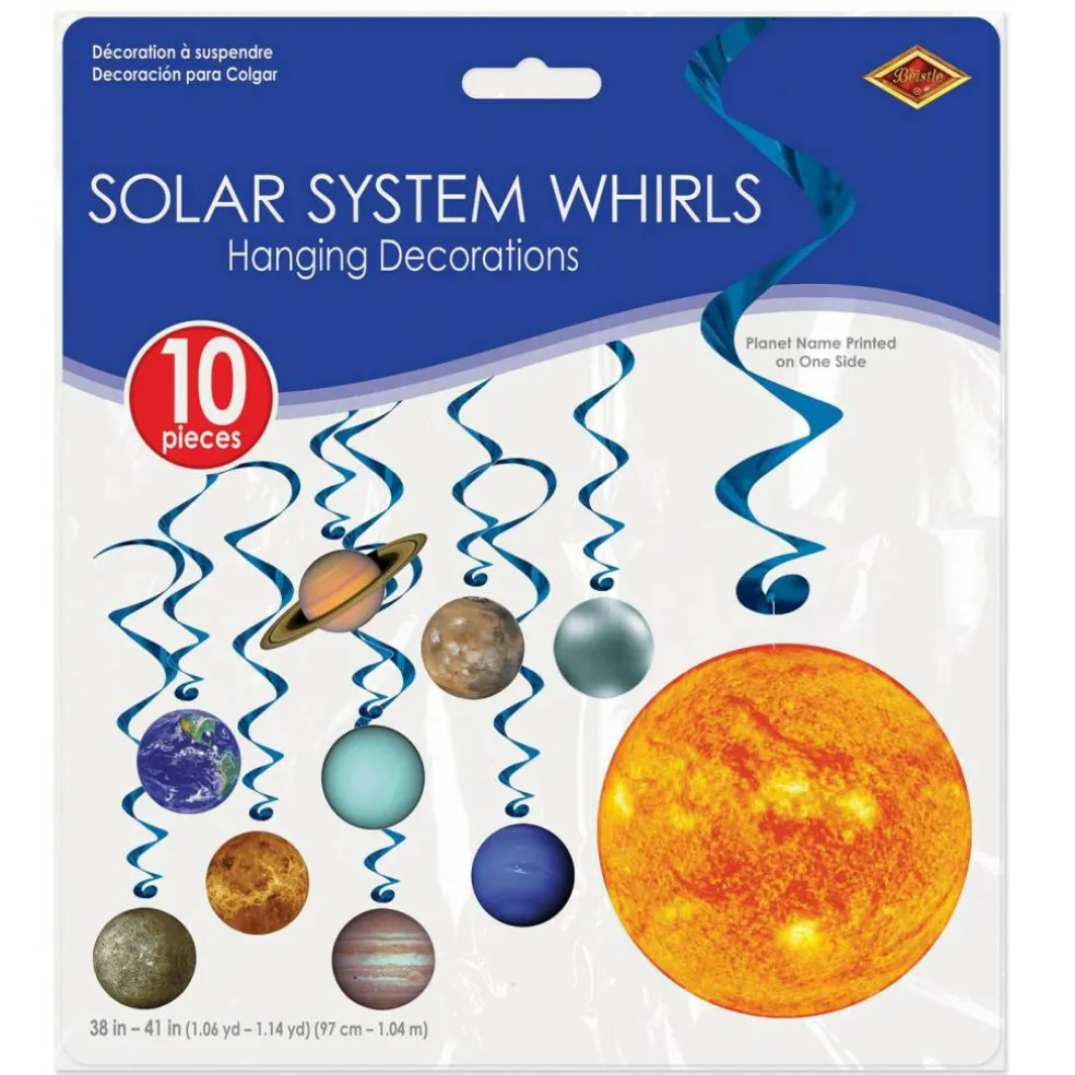 Solar System Party Whirls 10/Pkg