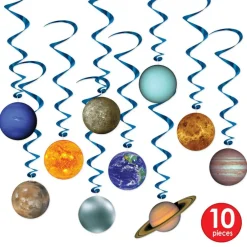Solar System Party Whirls 10/Pkg