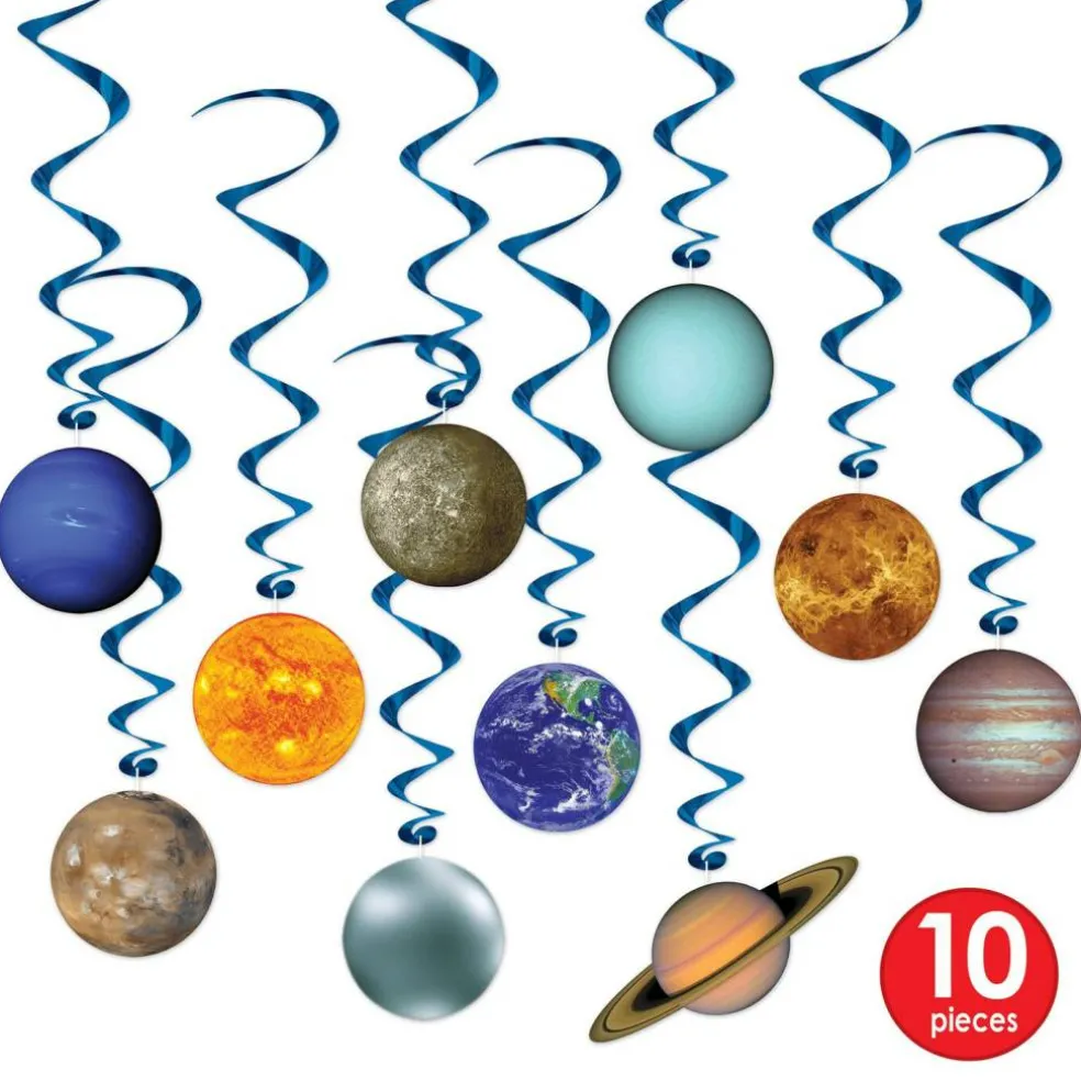 Solar System Party Whirls 10/Pkg