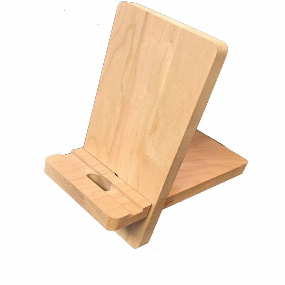 Solid Cherry, Smart Phone Viewing and Charging Stand, 3-Pack