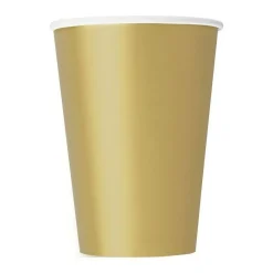 Solid Color 9oz Paper Cups – 10 Cups/Pack or 120 Cups/Case