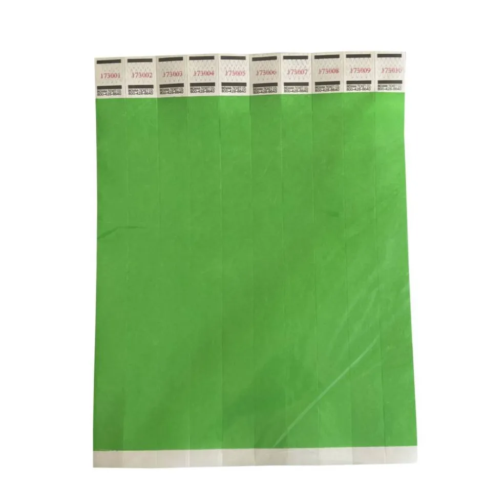 Solid Color Wristbands – 500/Box or 1,000/Box