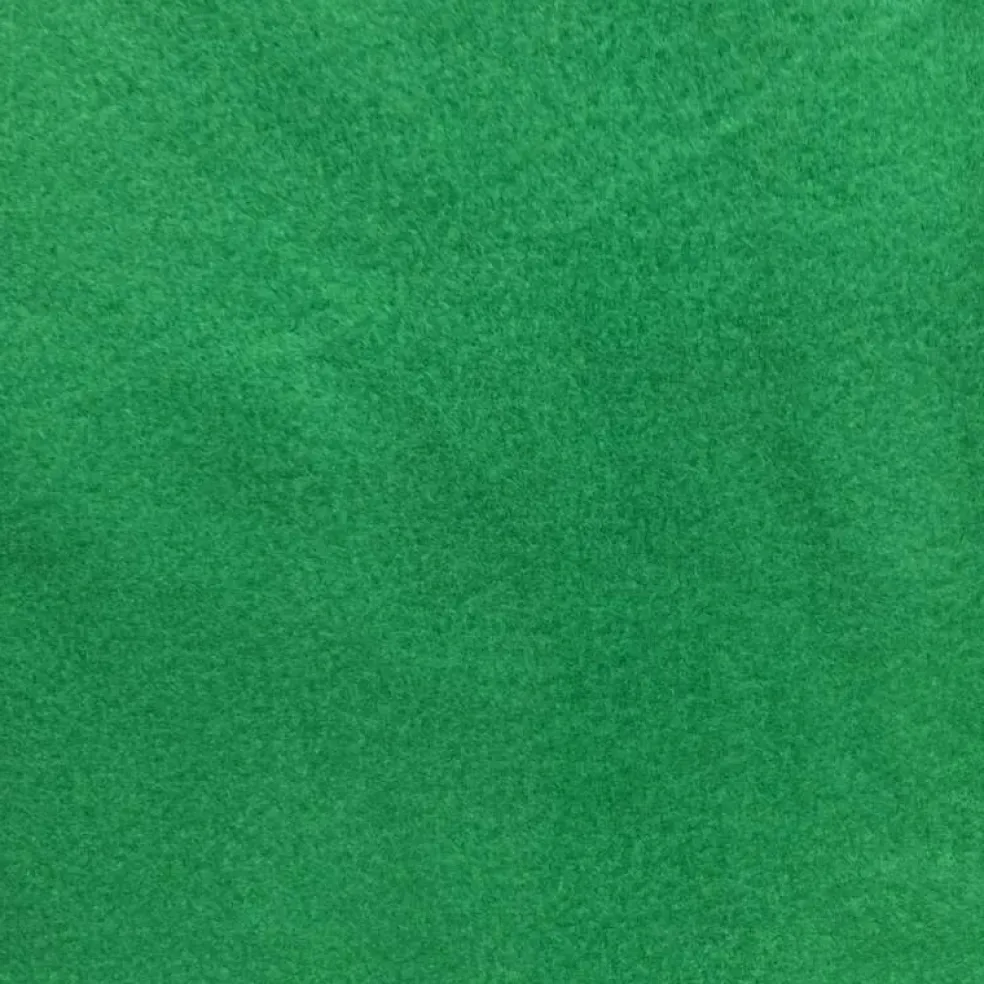 Solid Green Anti-Pill Fleece Fabric (Medium Weight) | By The Yard