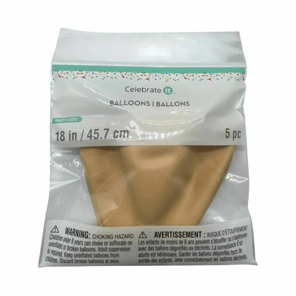 18" Solid Latex Balloons, 5ct by Celebrate It™