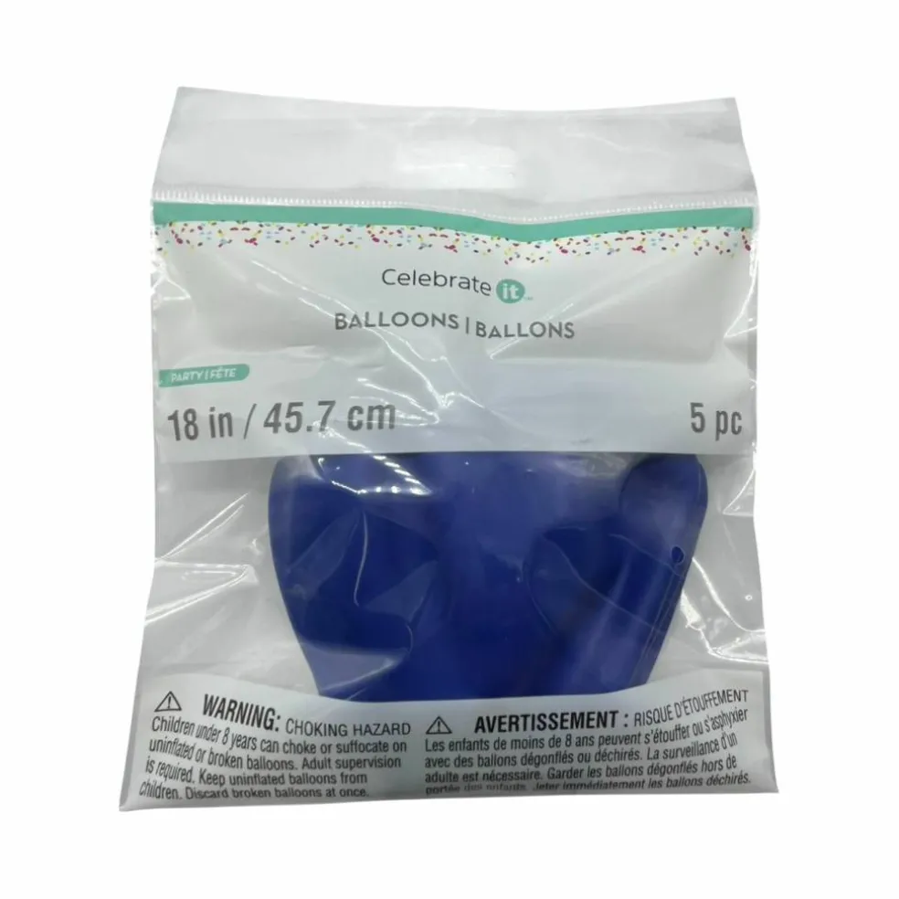 18" Solid Latex Balloons, 5ct by Celebrate It™