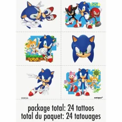 Sonic the Hedgehogâ„¢ Temporary Tattoos, 24ct.