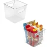 Sorbus 5.5" Clear Square Bins