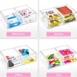 Sorbus 3-Drawer Extra Large Acrylic Cosmetic Organizer