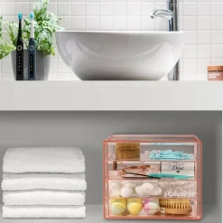 Sorbus 4-Drawer Makeup & Jewelry Storage Case
