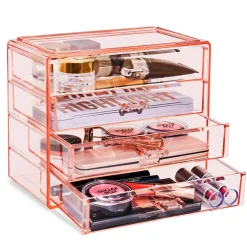 Sorbus 4-Drawer Makeup & Jewelry Storage Case