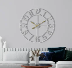 Sorbus Large Wall Clock - 24-inch Decorative Numeral Wall Clock - Battery Operated Analog - Living Room and Kitchen DƩcor