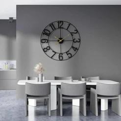 Sorbus Large Wall Clock - 24-inch Decorative Numeral Wall Clock - Battery Operated Analog - Living Room and Kitchen Décor