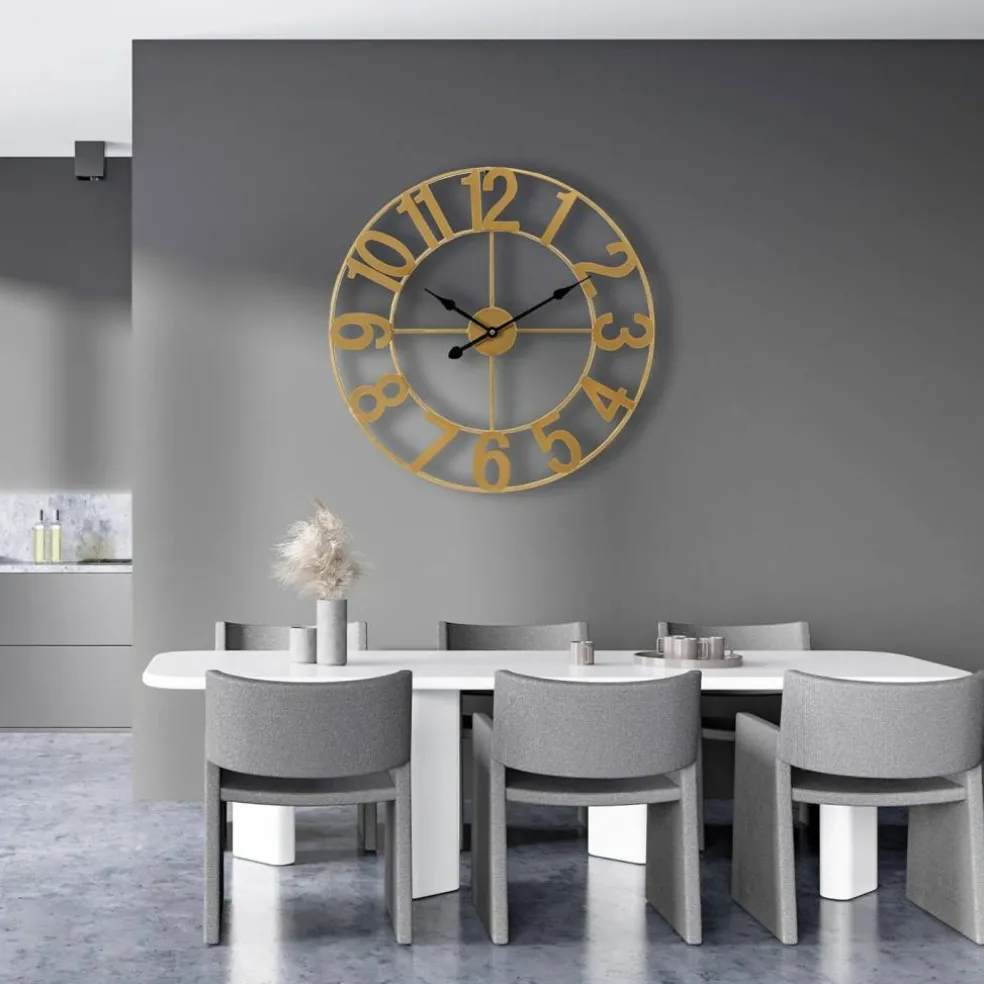Sorbus Large Wall Clock - 24-inch Decorative Numeral Wall Clock - Battery Operated Analog - Living Room and Kitchen Décor