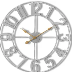 Sorbus Large Wall Clock - 24-inch Decorative Numeral Wall Clock - Battery Operated Analog - Living Room and Kitchen Décor