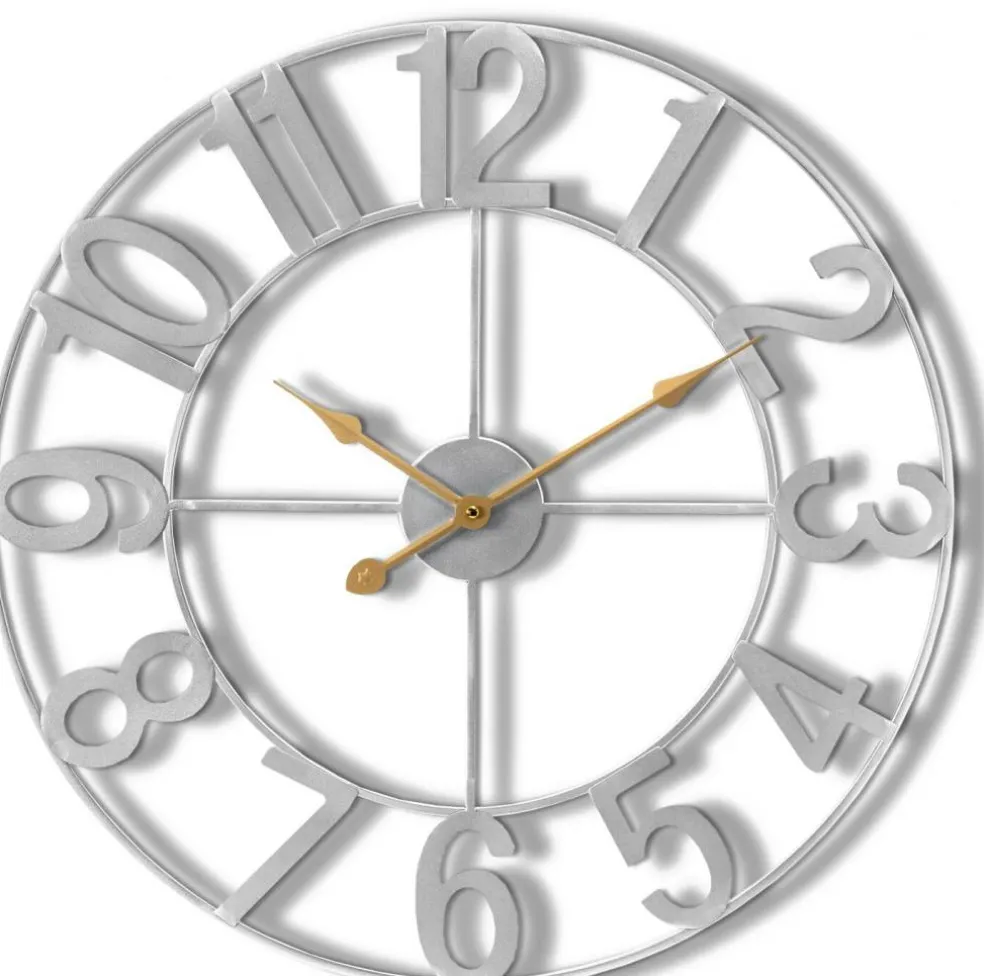 Sorbus Large Wall Clock - 24-inch Decorative Numeral Wall Clock - Battery Operated Analog - Living Room and Kitchen Décor
