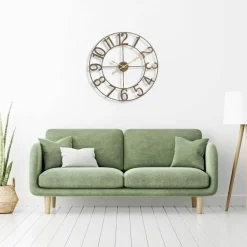 Sorbus Large Wall Clock - 24-inch Decorative Numeral Wall Clock - Battery Operated Analog - Living Room and Kitchen Décor