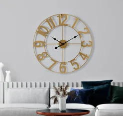 Sorbus Large Wall Clock - 24-inch Decorative Numeral Wall Clock - Battery Operated Analog - Living Room and Kitchen Décor