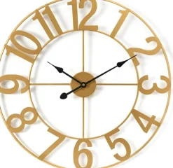 Sorbus Large Wall Clock - 24-inch Decorative Numeral Wall Clock - Battery Operated Analog - Living Room and Kitchen Décor