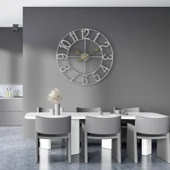 Sorbus Large Wall Clock - 24-inch Decorative Numeral Wall Clock - Battery Operated Analog - Living Room and Kitchen Décor