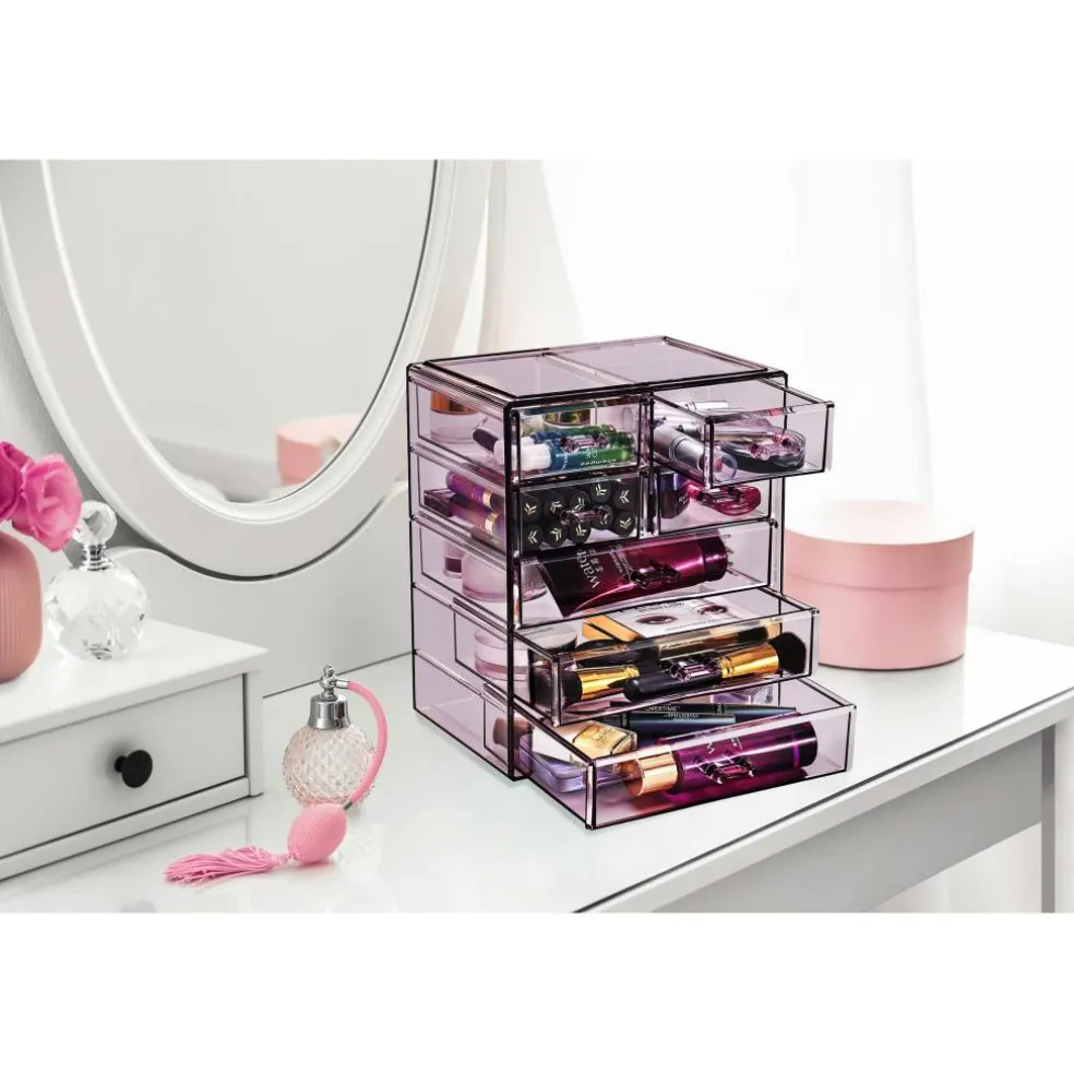Sorbus Makeup & Jewelry Storage Case with 3 Large & 4 Small Drawers