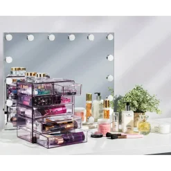 Sorbus Makeup & Jewelry Storage Case with 3 Large & 4 Small Drawers