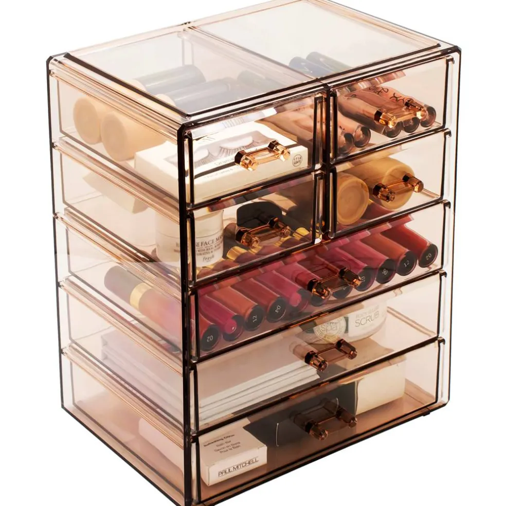 Sorbus Makeup & Jewelry Storage Case with 3 Large & 4 Small Drawers