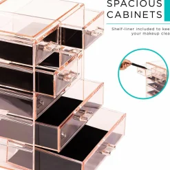Sorbus Makeup & Jewelry Storage Case with 3 Large & 4 Small Drawers