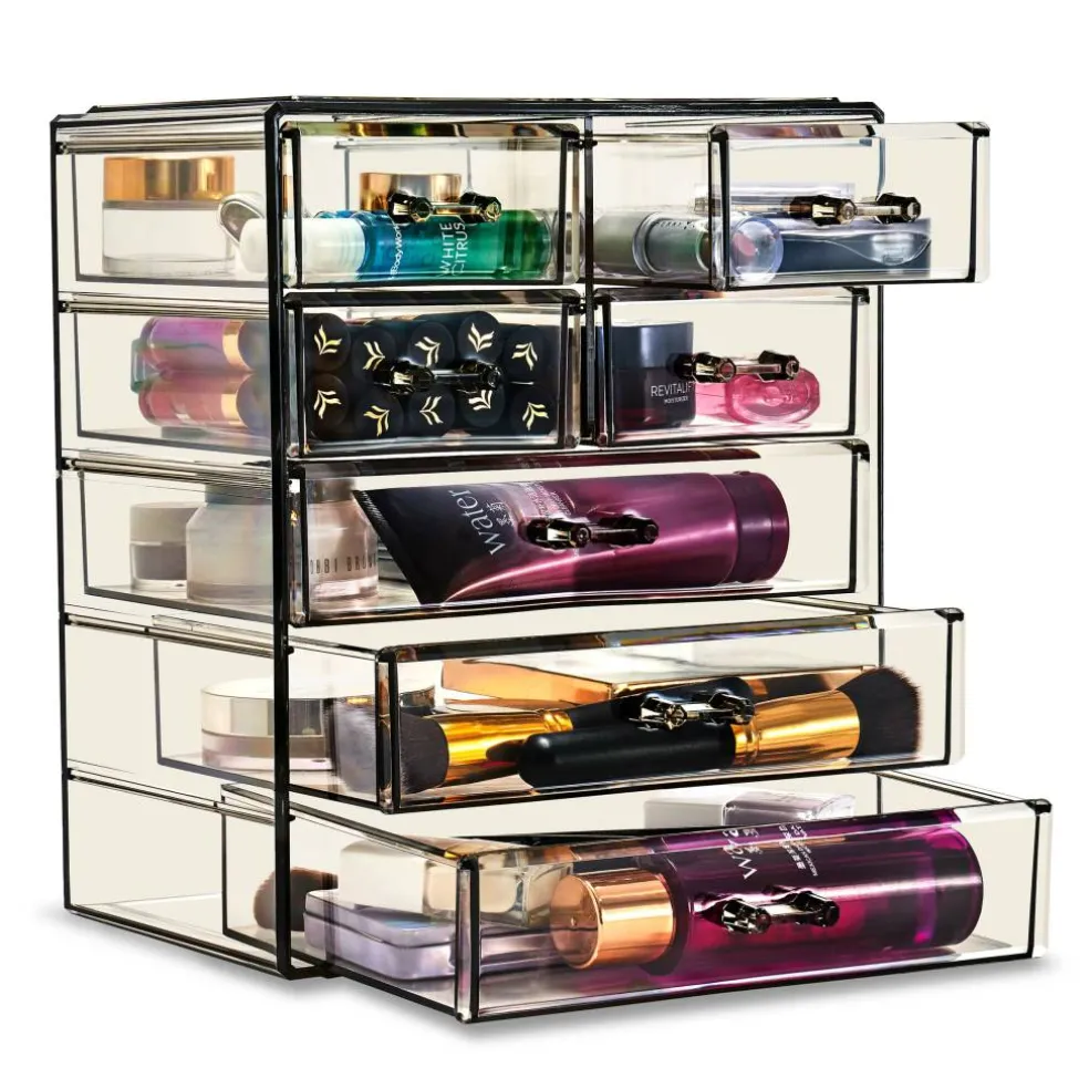 Sorbus Makeup & Jewelry Storage Case with 3 Large & 4 Small Drawers