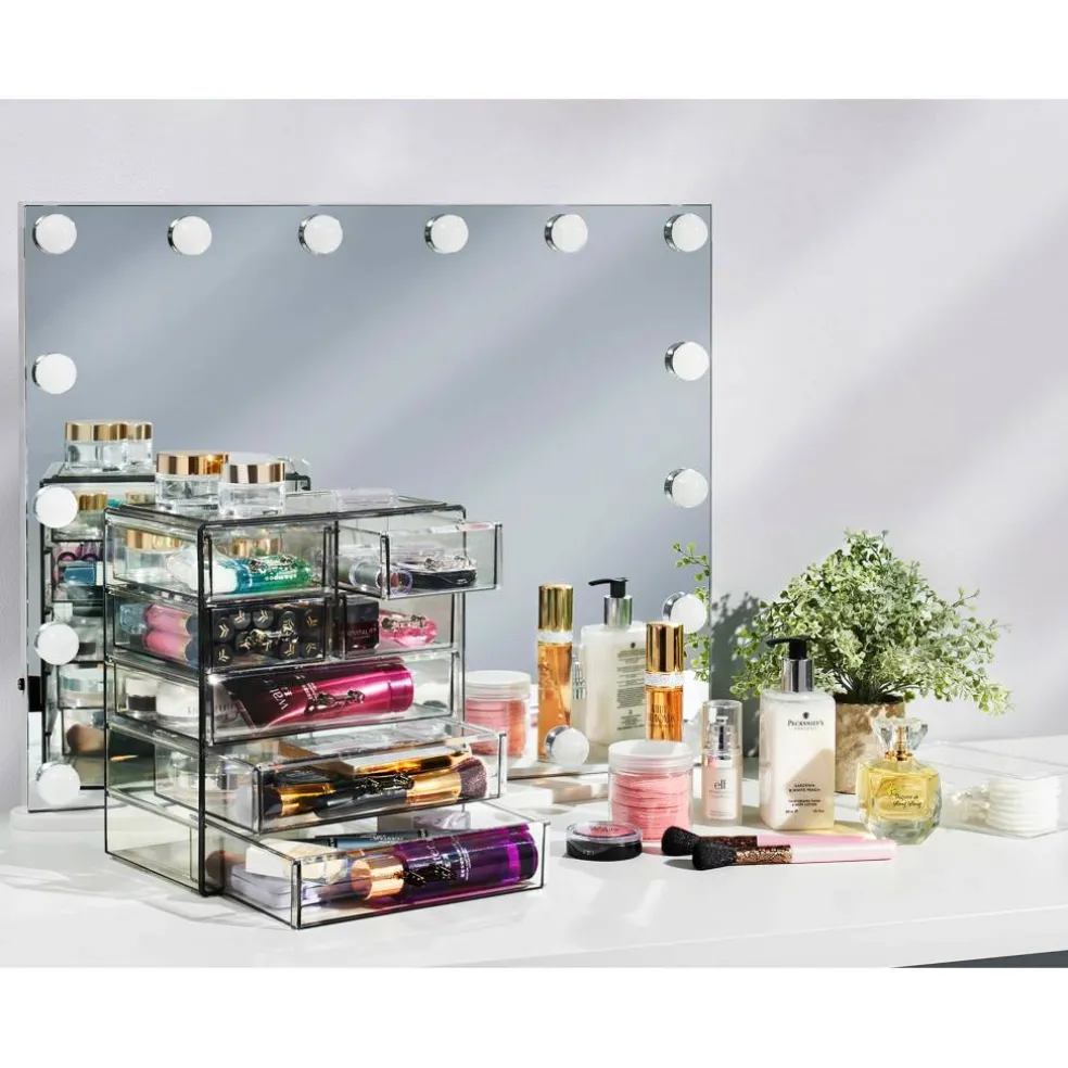 Sorbus Makeup & Jewelry Storage Case with 3 Large & 4 Small Drawers
