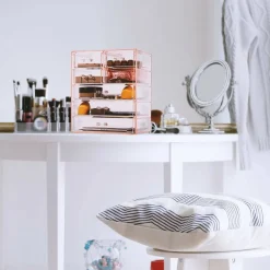 Sorbus Makeup & Jewelry Storage Case with 3 Large & 4 Small Drawers