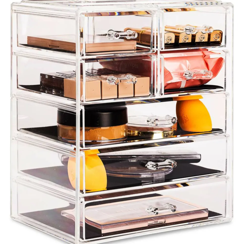 Sorbus Makeup & Jewelry Storage Case with 3 Large & 4 Small Drawers