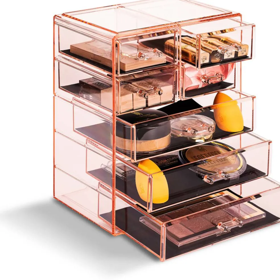 Sorbus Makeup & Jewelry Storage Case with 3 Large & 4 Small Drawers