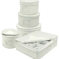 Sorbus 5-Piece Dinnerware Storage Set