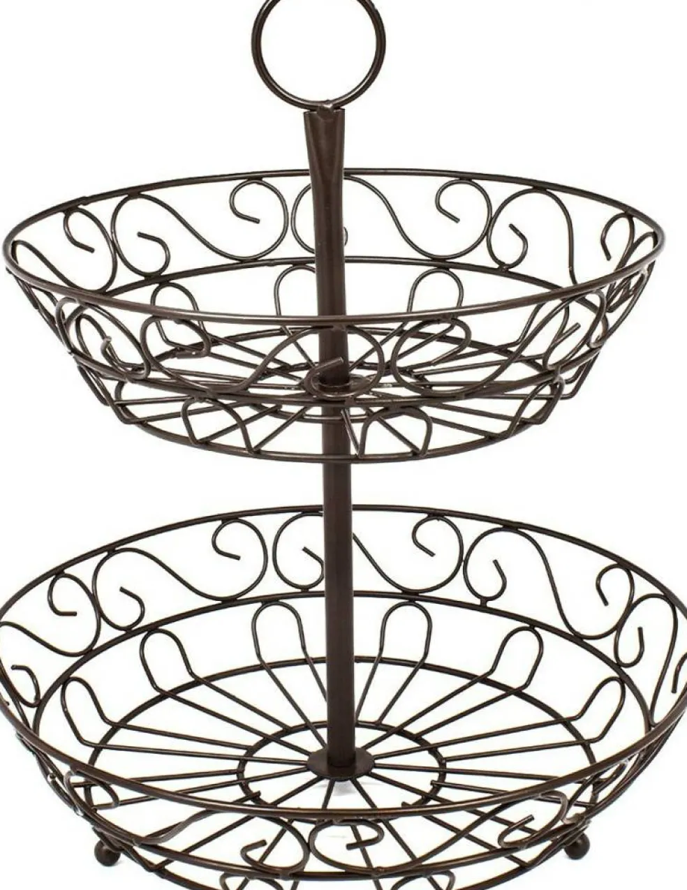 Sorbus 2-tier Countertop Basket Bronze