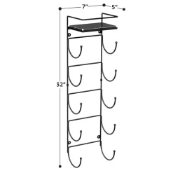Sorbus Wall Mounted Towel Rack with Shelf