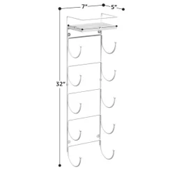 Sorbus Wall Mounted Towel Rack with Shelf