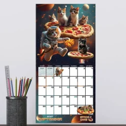 2027 Space Cats Mini Calendar