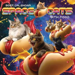 2027 Space Cats Mini Calendar