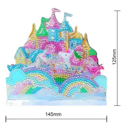 Sparkly Selections Castle with Unicorns 3D Decoration Diamond Painting
